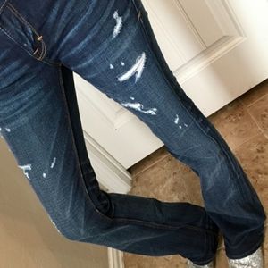 Cult of individuality distressed bootcut jeans 25